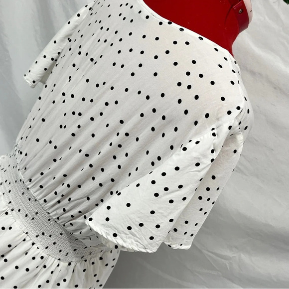Impress white polka dotted dresssize large - Picture 11 of 14